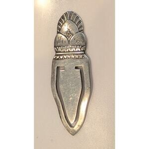 Vintage Frank Whiting Princess Ingrid Sterling Silver Bookmark Art Deco Monogram